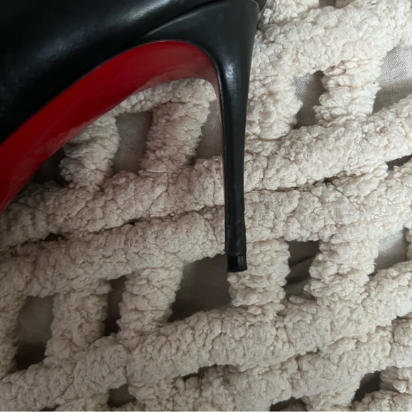 Christian Louboutin Knee High Leather Boots - Picture 5 of 6